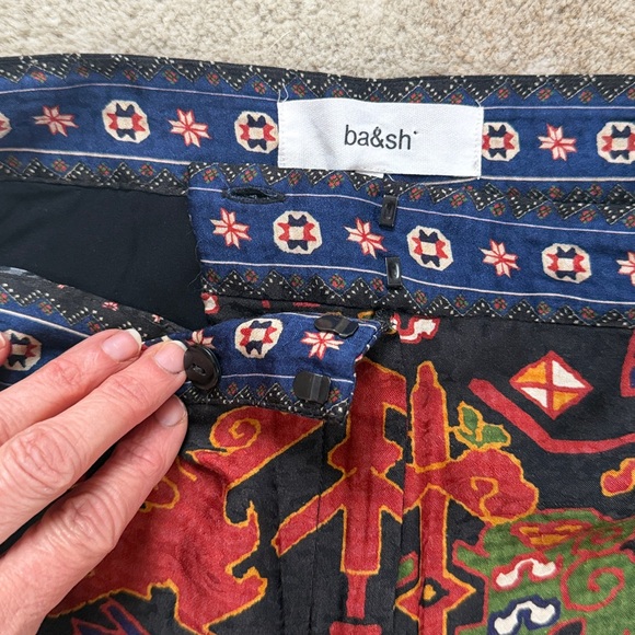 ba&sh Multicolor Patterned Silk Pants - Picture 5 of 6